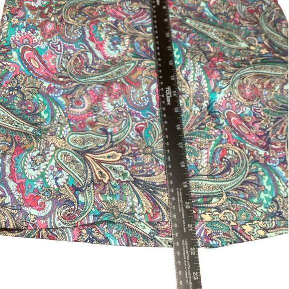 Talbots Petite Multicolor Paisley Skirt, Size 6P - Colorful, Vibrant, Casual - Picture 7 of 10